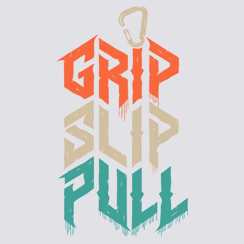 Grip Slip Pull Climbing Grunge