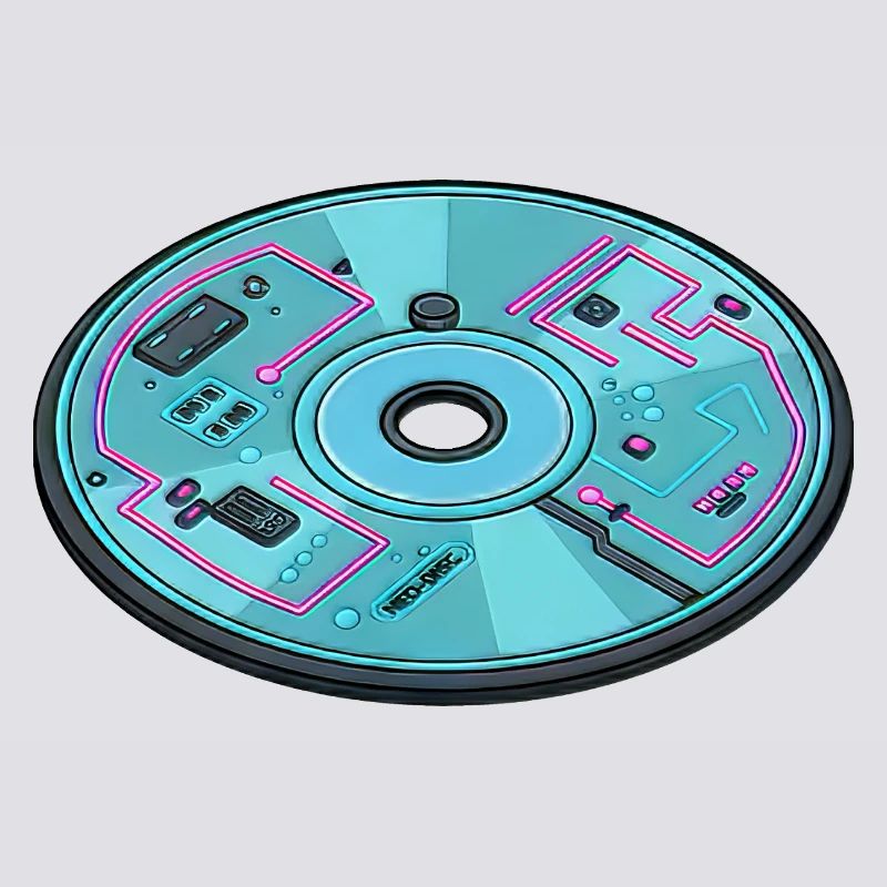 Digital Future Computer 90s Retro Design