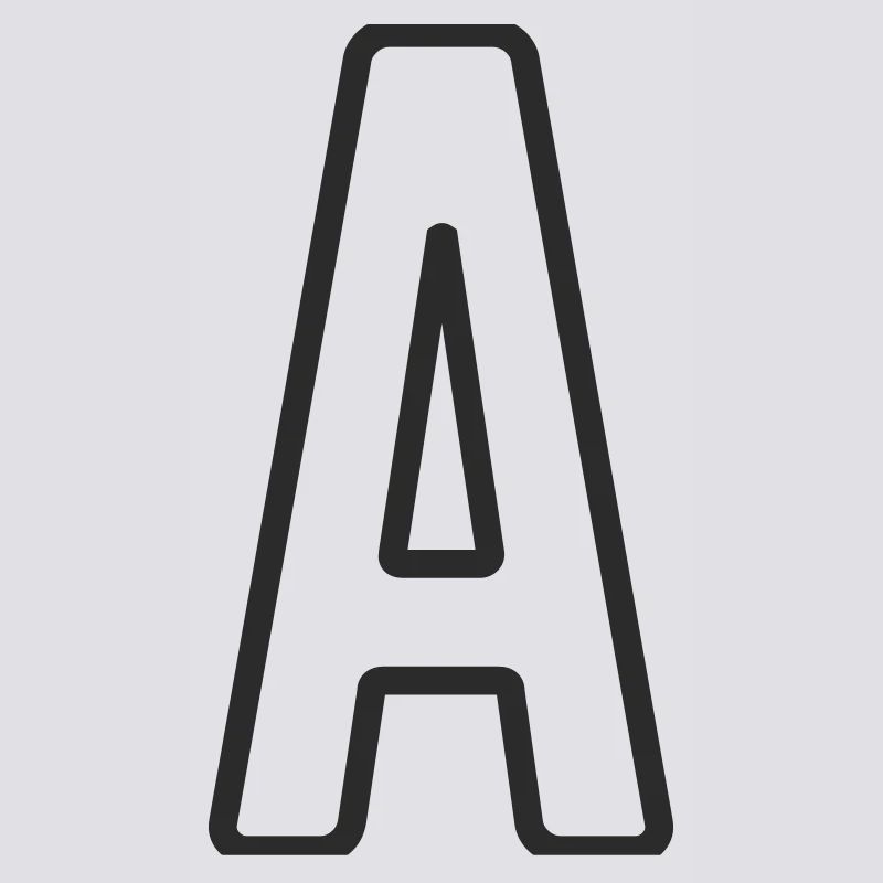 Typodesign de la lettre A