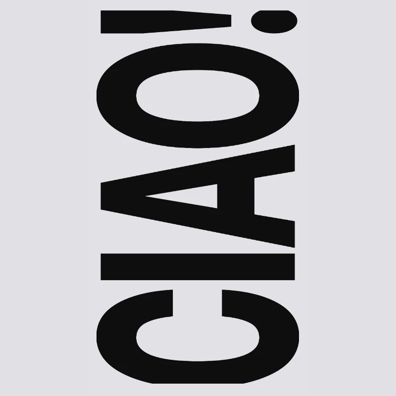 Ciao Conception de la Déclaration de Typographie