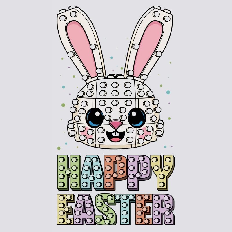 Master Builder Brick Builder Bunny Face Bricks
