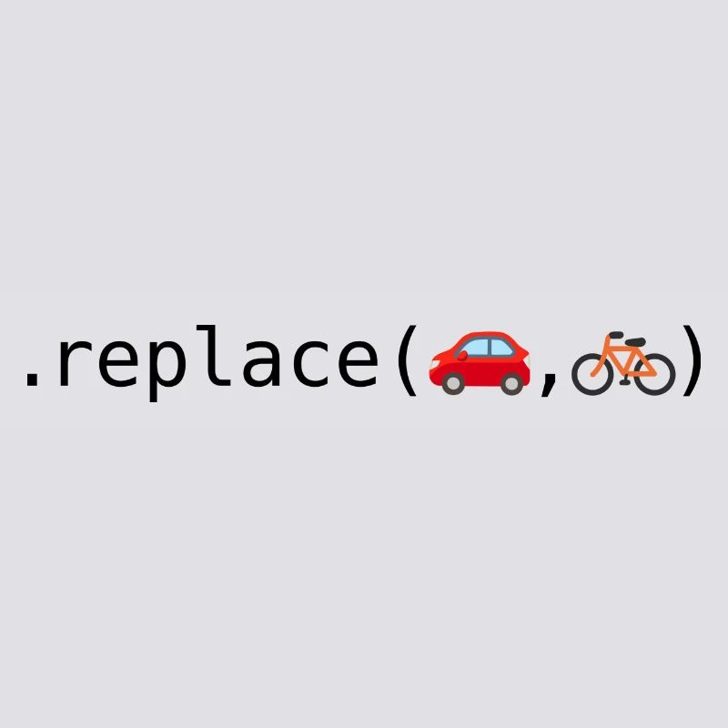Remplacer les voitures par des vélos; Édition Python