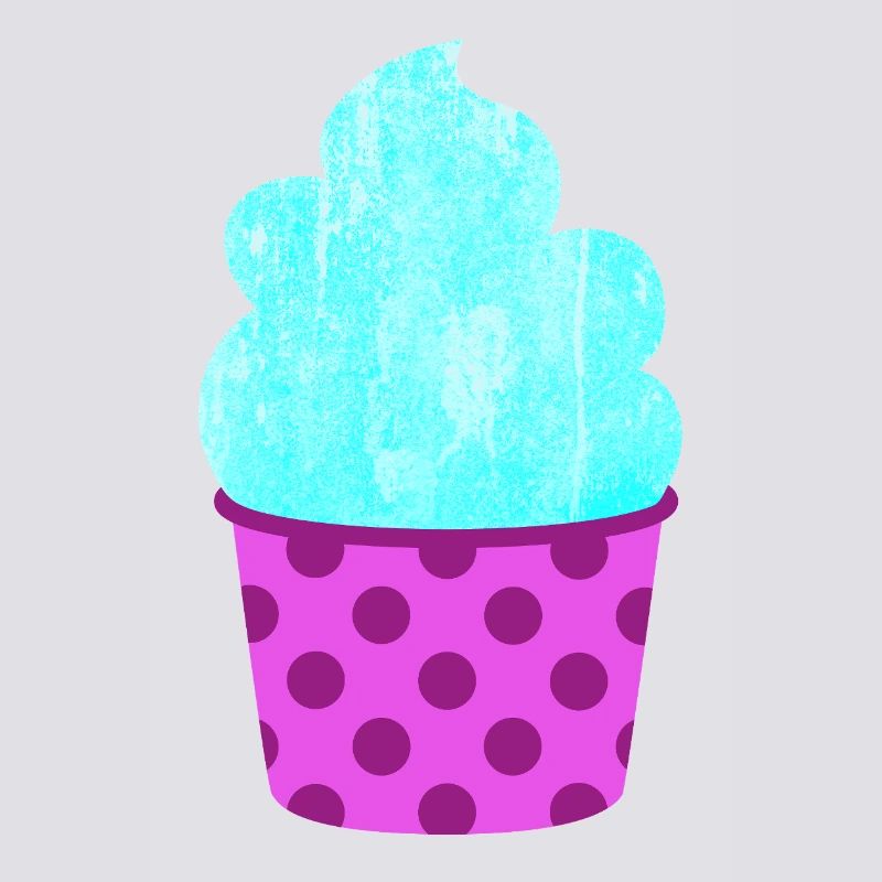 Eis Eiscreme Eiskrem Dots Punkte Softeis Sommer