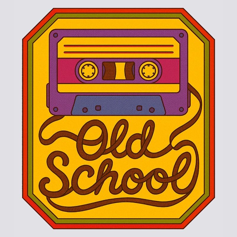 Patch rétro cassette à l’ancienne