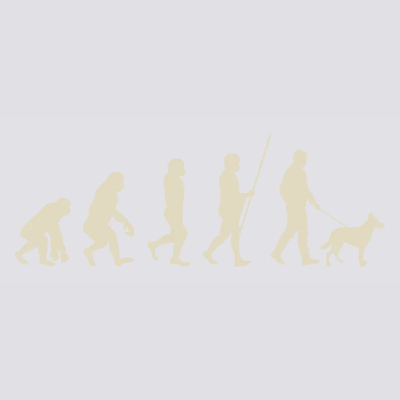 Illustration de l’évolution de l’humanité