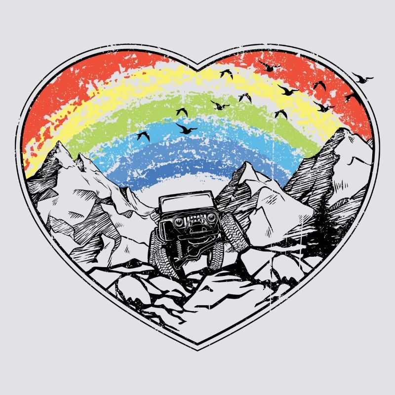 Rainbow Arc Over Mountains