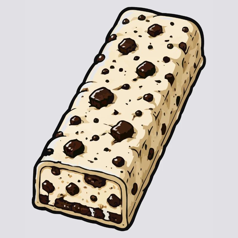 Chocolate Bar with Chocolate Chip Pattern
