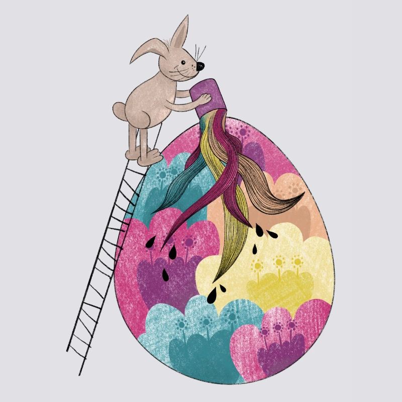 Easter & Easter Egg Colorful Illustration