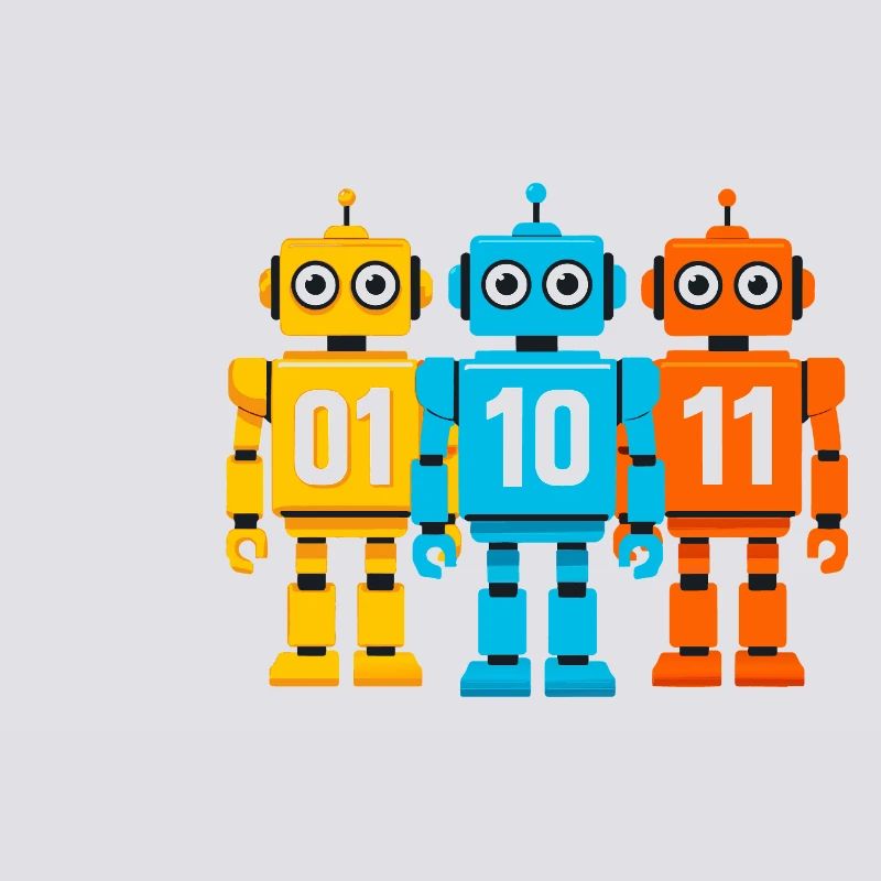 Robot 01 10 11 – Binary Sci-Fi Design
