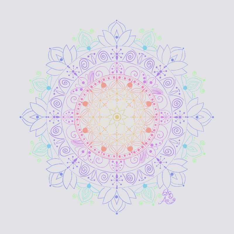 Glowing Mandala Pattern