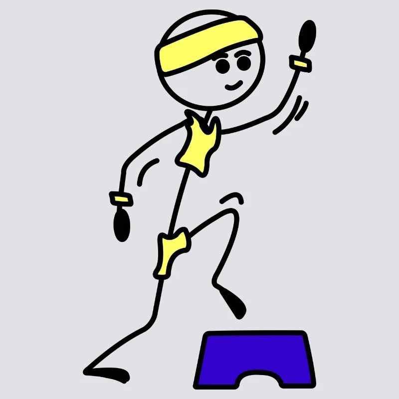 Schritte oder Aerobic Mädchen Trainingsübung