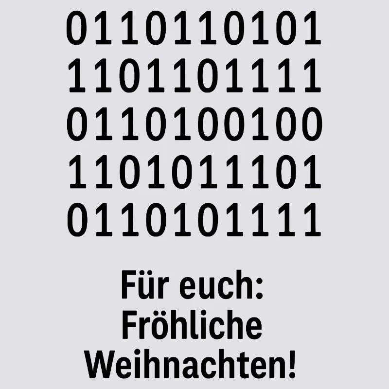 Weihnachtscode Binärmuster