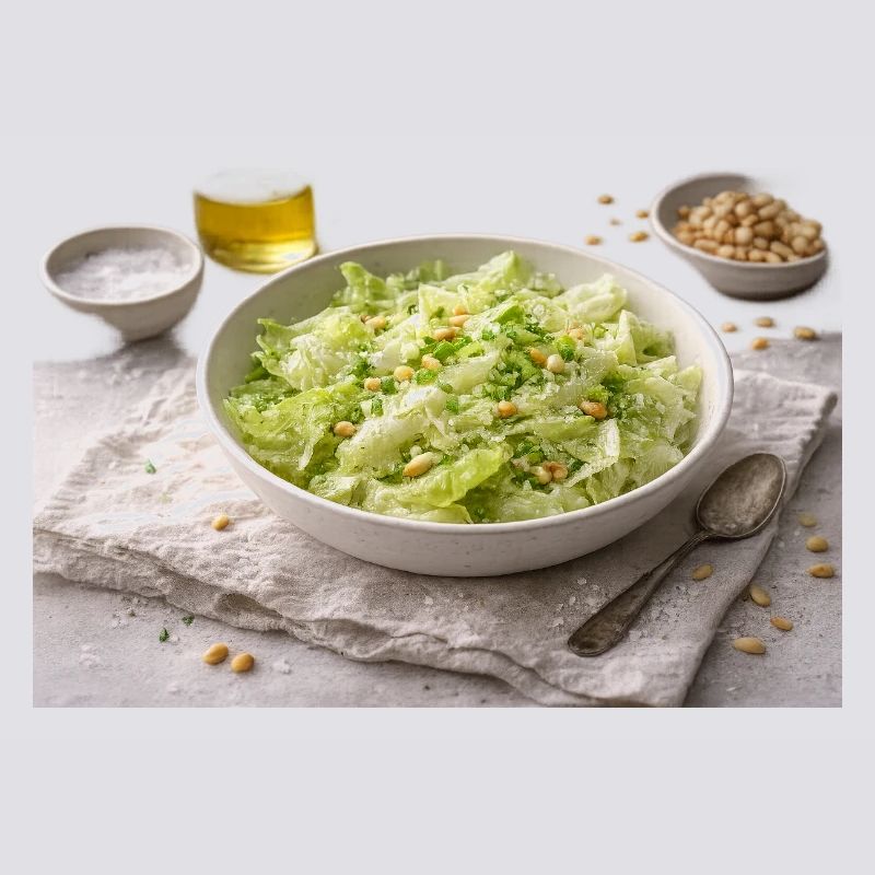 Salad with pine nuts