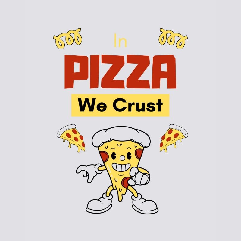 In der Pizza machen wir eine Kruste