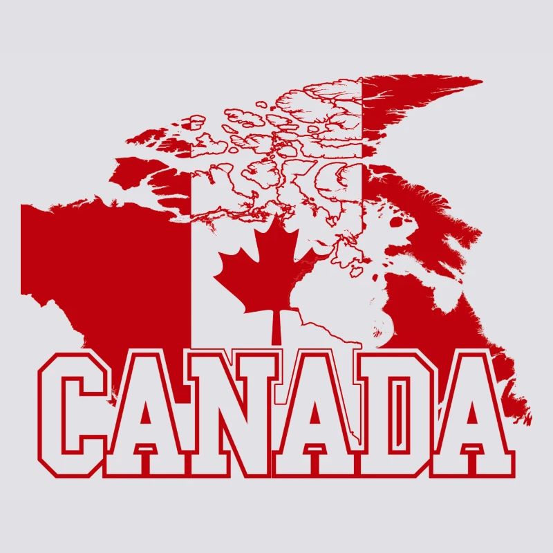 Canada Maple Flag Globe Tee