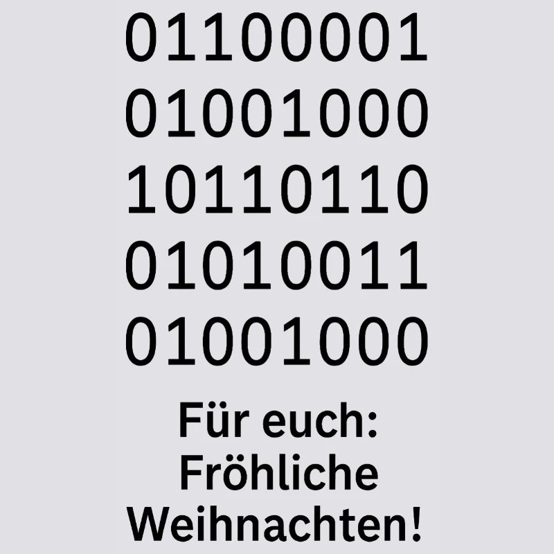 Binary Code Weihnachtszauber