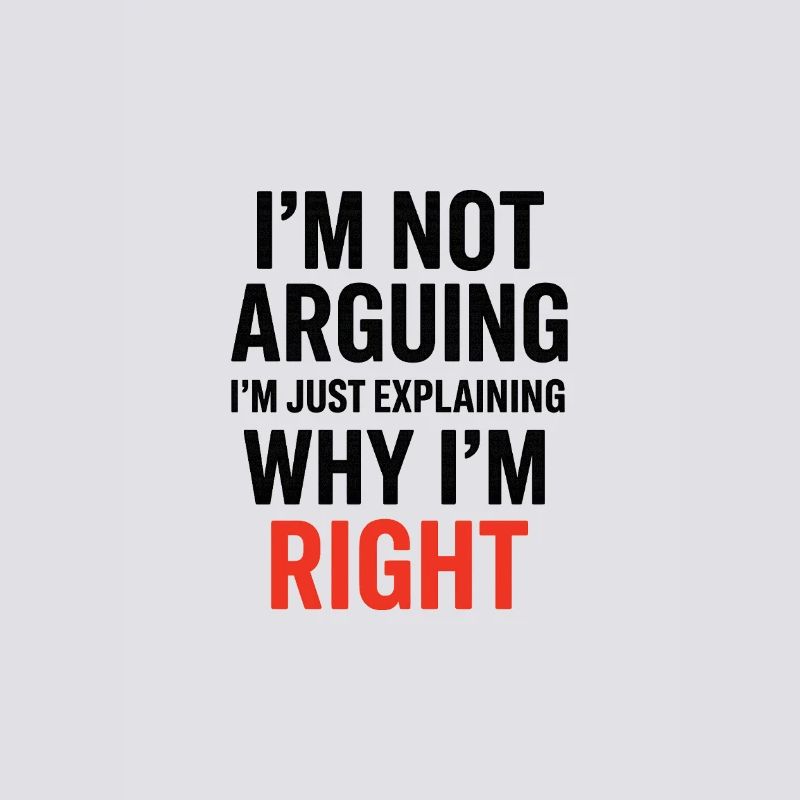 Je ne fais pas d’arguments Texte