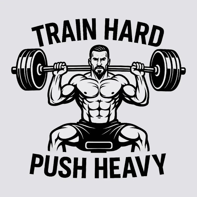 Devise de musculation Push Heavy