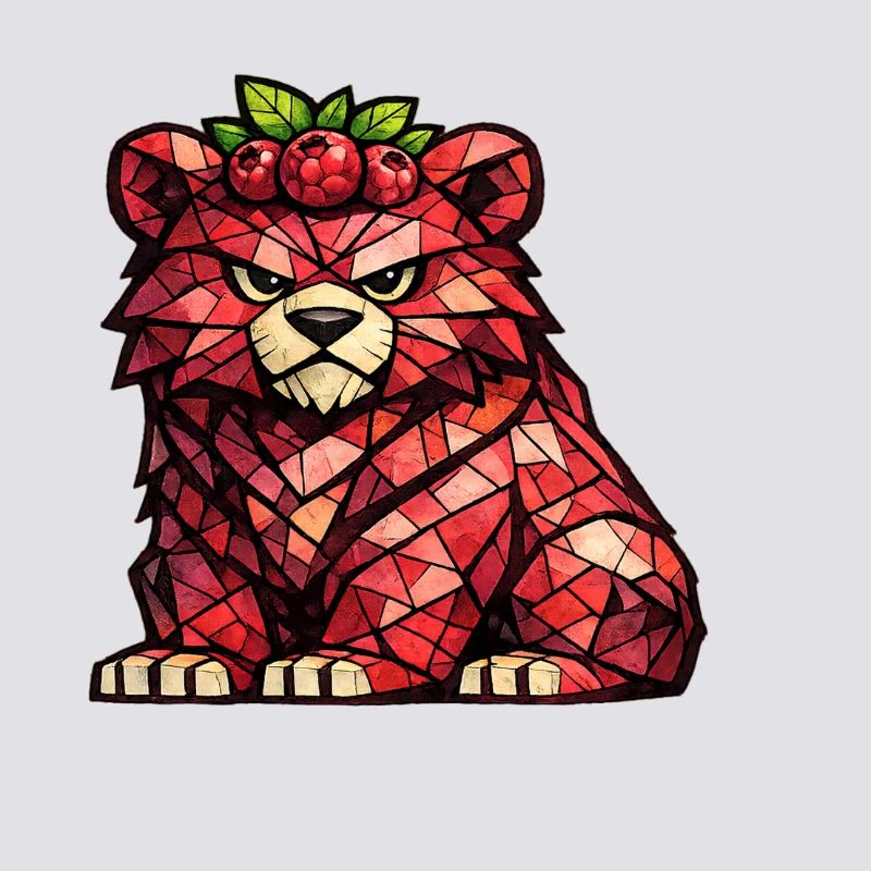 Raspberry Bear Cubism Version