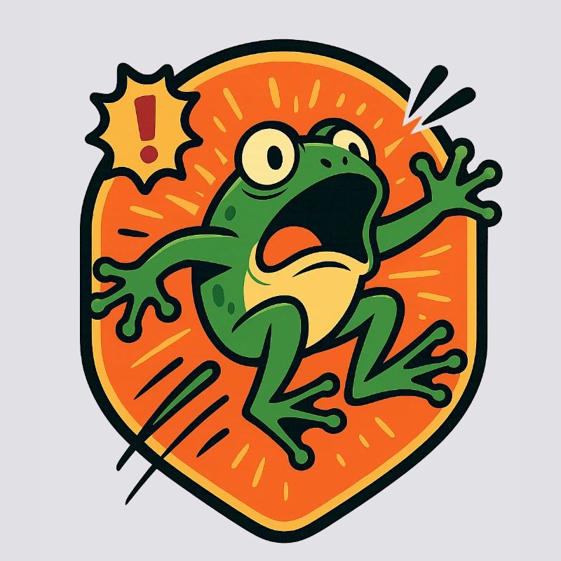 Panic Frog badge