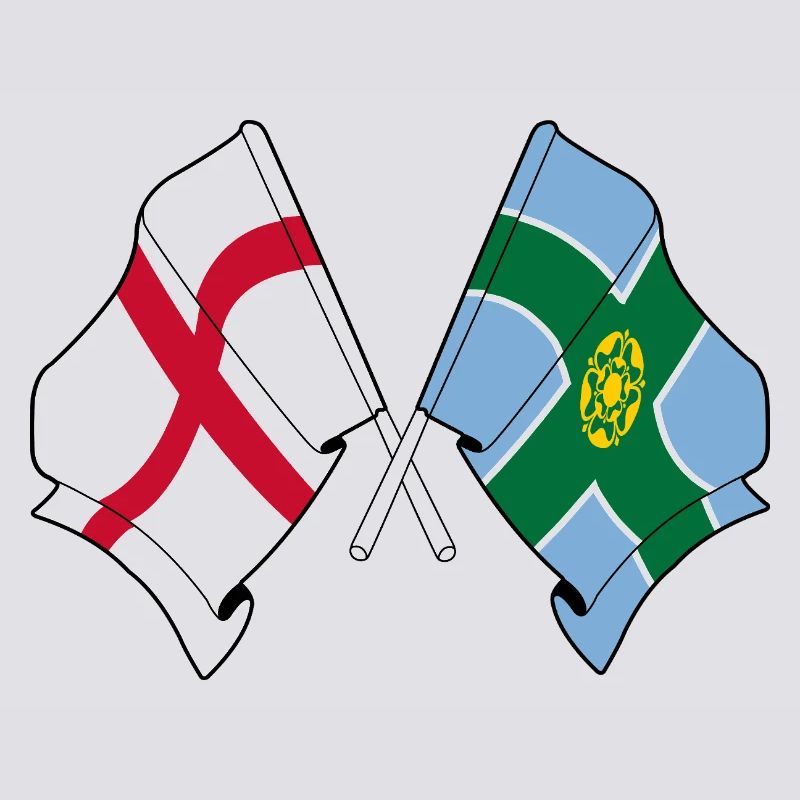 Derbyshire x England Flags