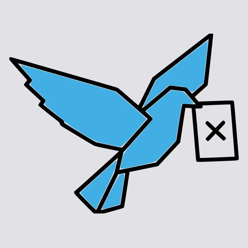 Brieftaube Wahlzettel Vogel Bunt