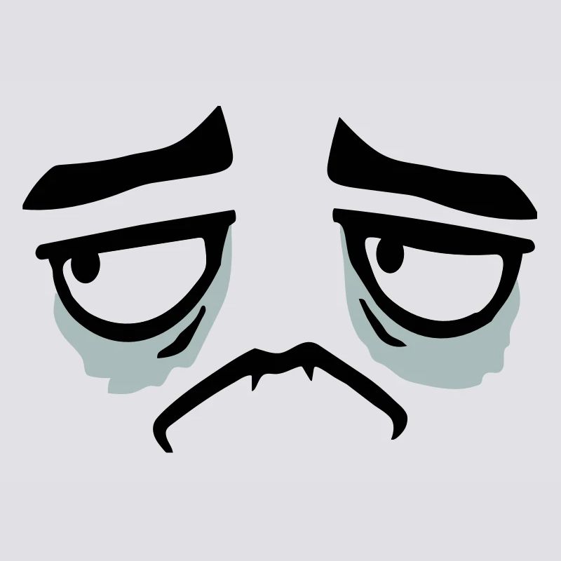 Grumpy sad disappointed face funny