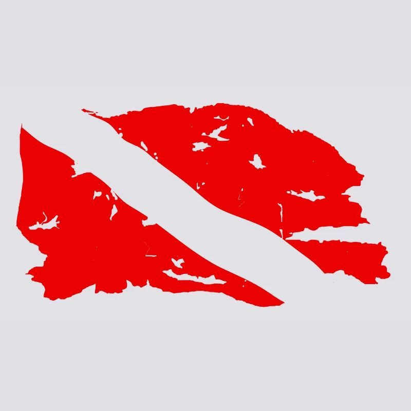 Drapeau Plongée Usé