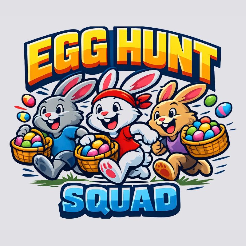 Egg Hunt Squad Kids Easter Easter Egg