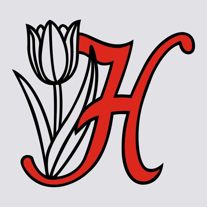 Buchstabe, Initiale, Blume