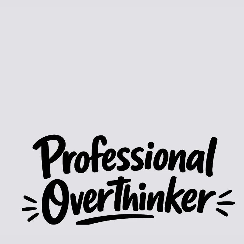 Professional OVERTHINKER Minimalist