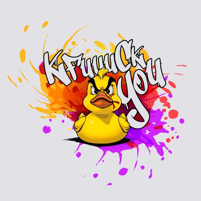 Graffiti Duck : Une explosion de couleurs