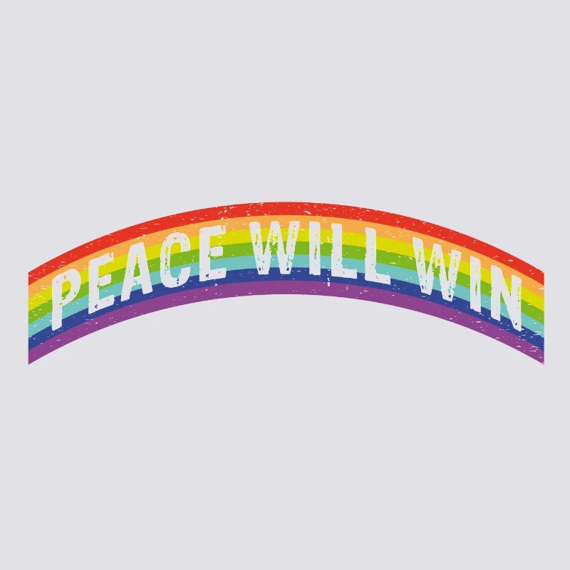 Rainbow Regenbogen Peace will win