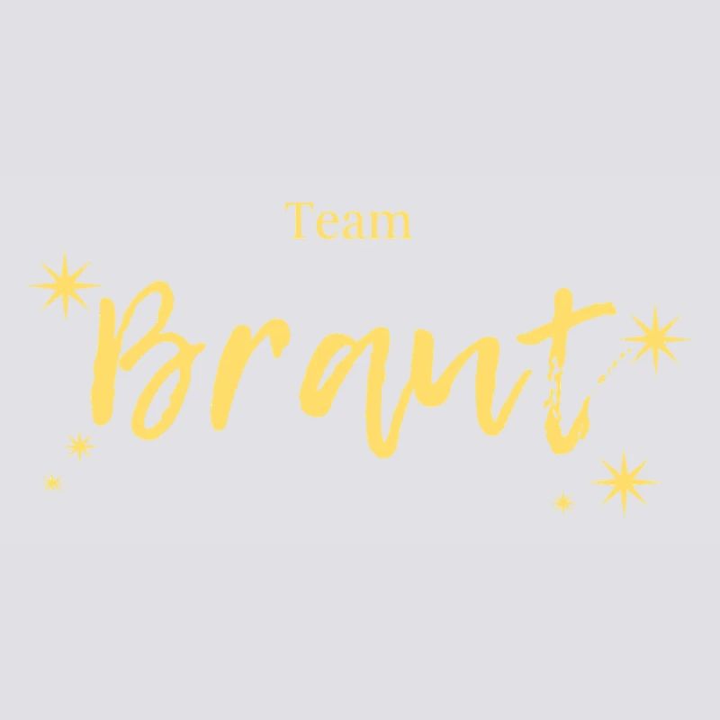 Team Brant Gold Script Sterren