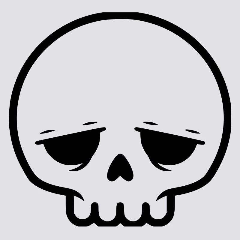 Sad Skull | Emo & Goth Design