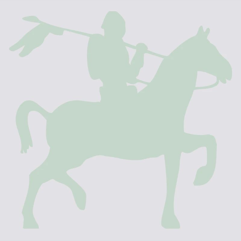 Ritter Krieger auf ein Pferd