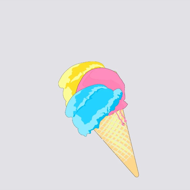 Eis Eistüte Eiskrem Softeis Waffel Strahlen