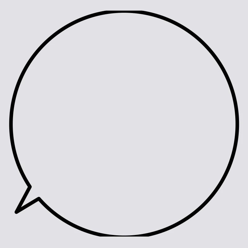 Speech bubble request text customizable