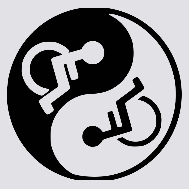 Fauteuil roulant Yin et yang conception de fauteuil roulant *