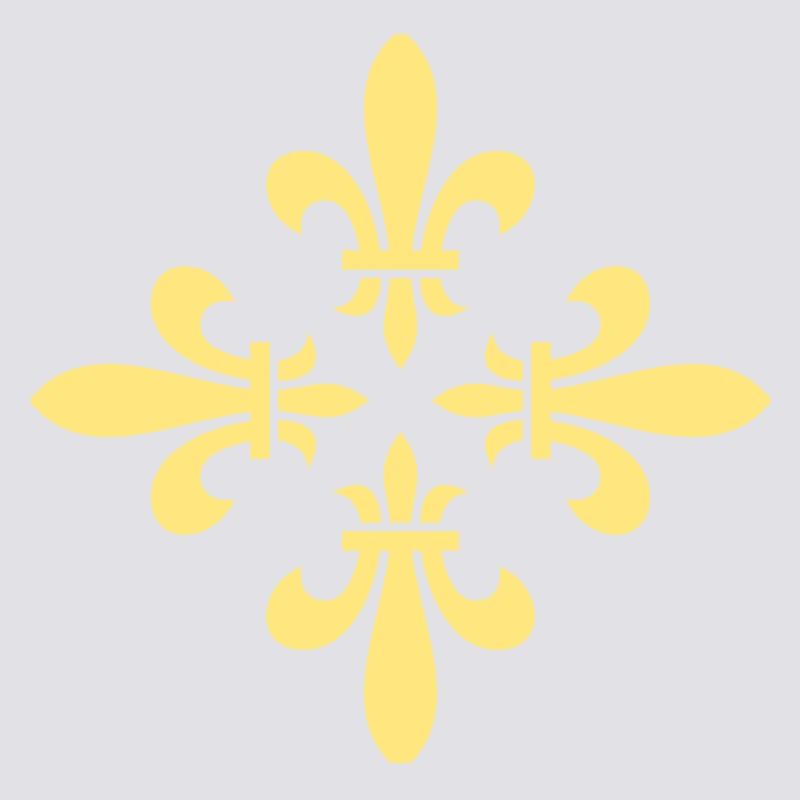 Lily Blossom Cross Pattern ORNAMENT - Vector
