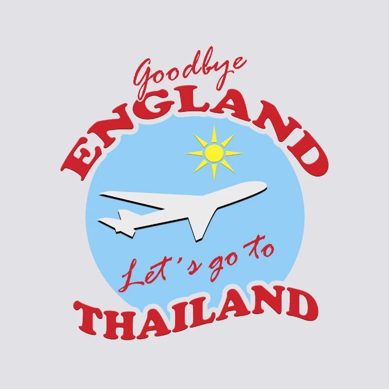 Thaïlande Voyage Adieu Conception d’Avion