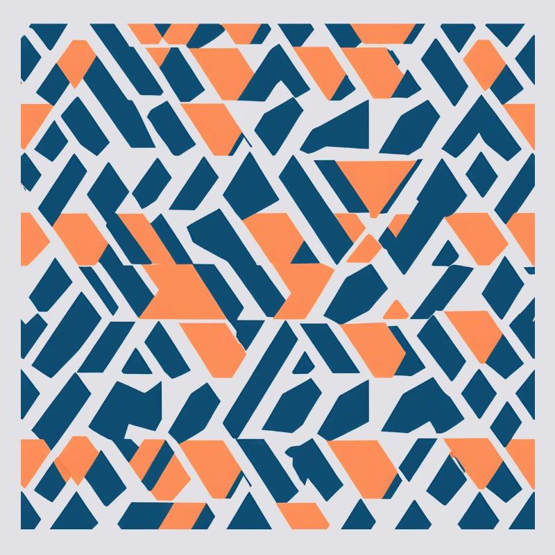 Dream Patterns 5 Coral Navy Abstract Dream Pattern