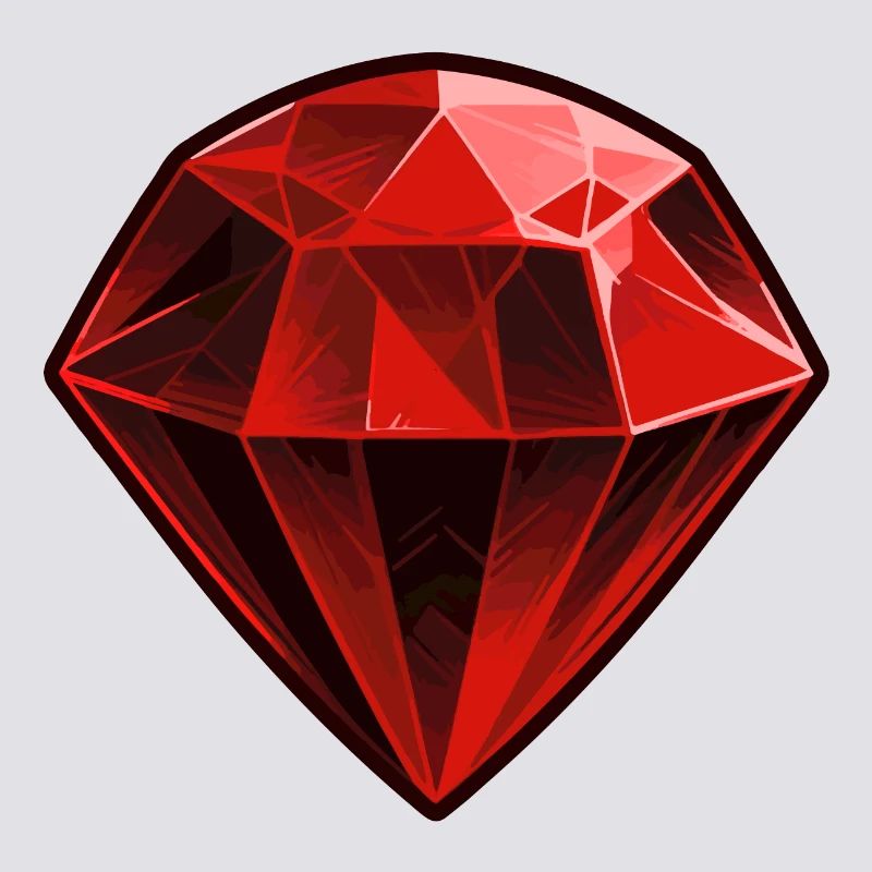 Precious Red Ruby Gemstone