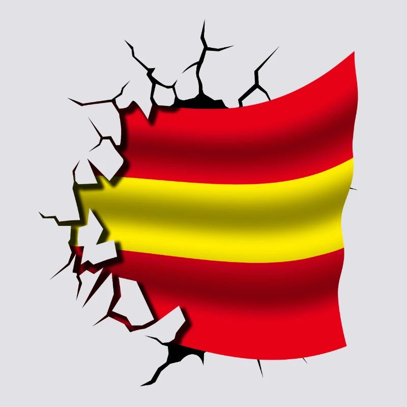 Drapeau de l’Espagne - Espagne - Drapeau Broken Design
