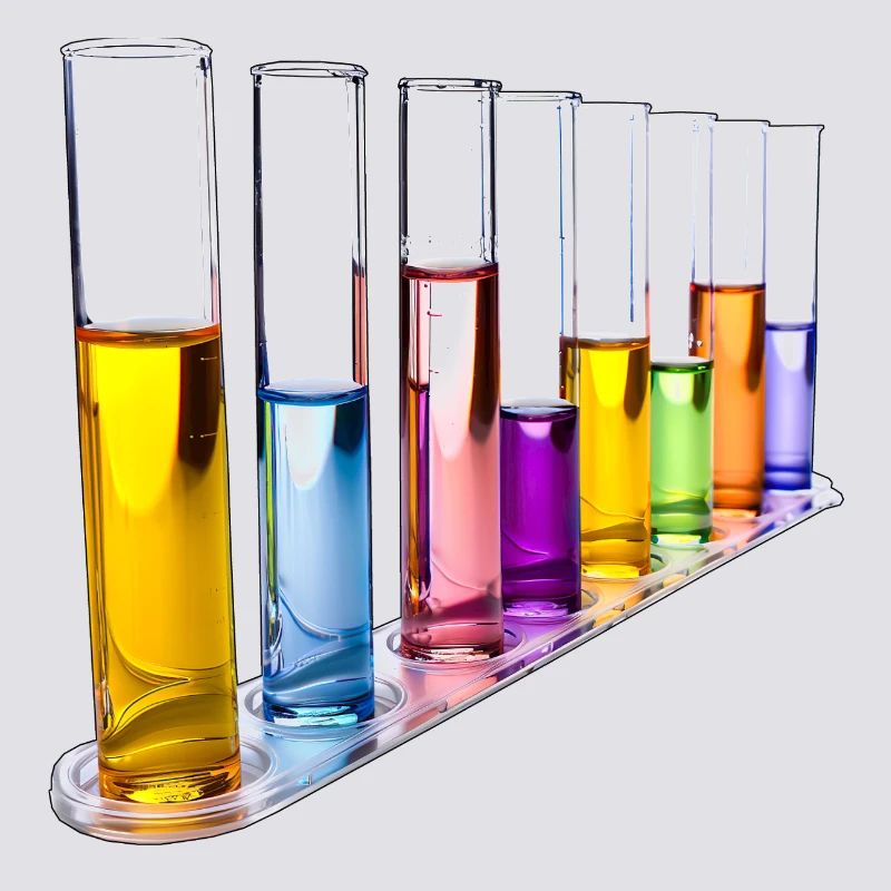 Rainbow Test Tubes Pattern