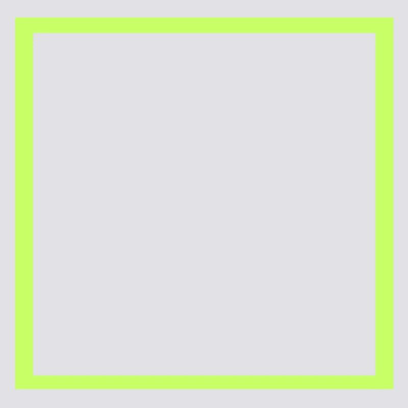Black square with neon frame