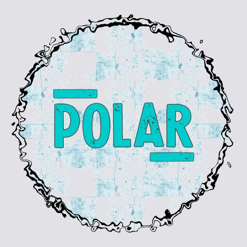 Polar Eisblau Logo Muster