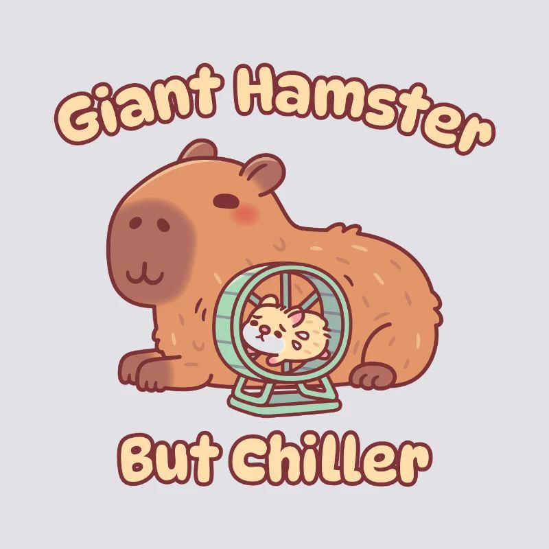 Mignon hamster géant capybara mais plus apaisant