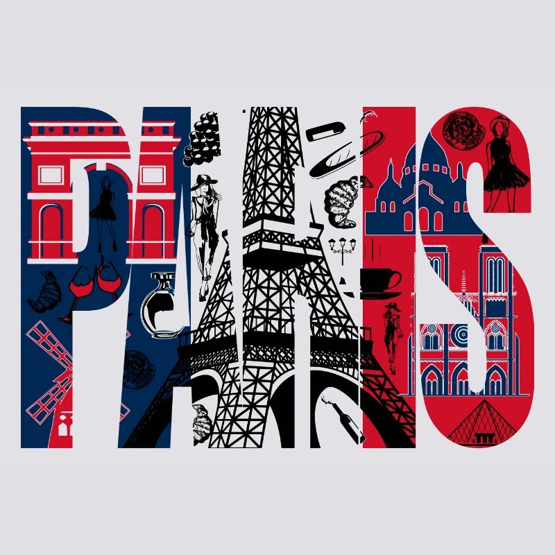 Collage Paris Eiffel Tour