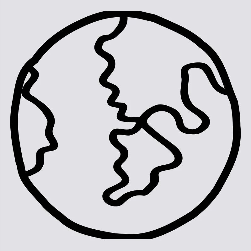 Planet Earth Space Doodle